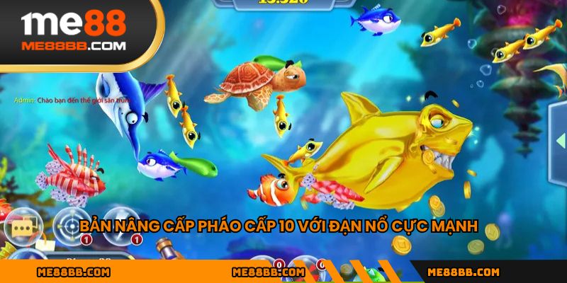 Bản nâng cấp pháo cấp 10 với đạn nổ cực mạnh