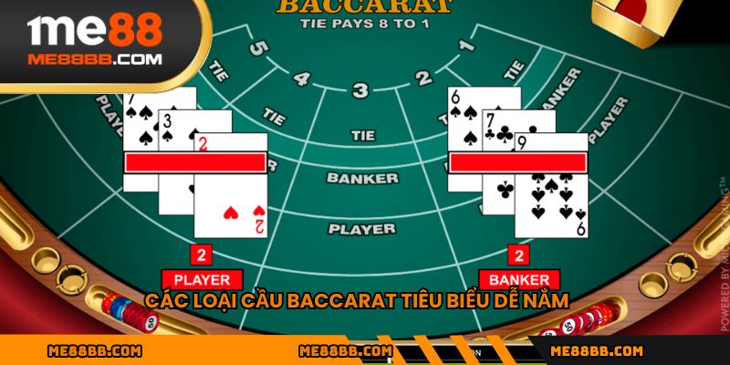 Các loại cầu Baccarat tiêu biểu dễ nắm