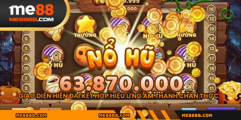 Giao diện hiện đại kết hợp hiệu ứng âm thanh chân thực